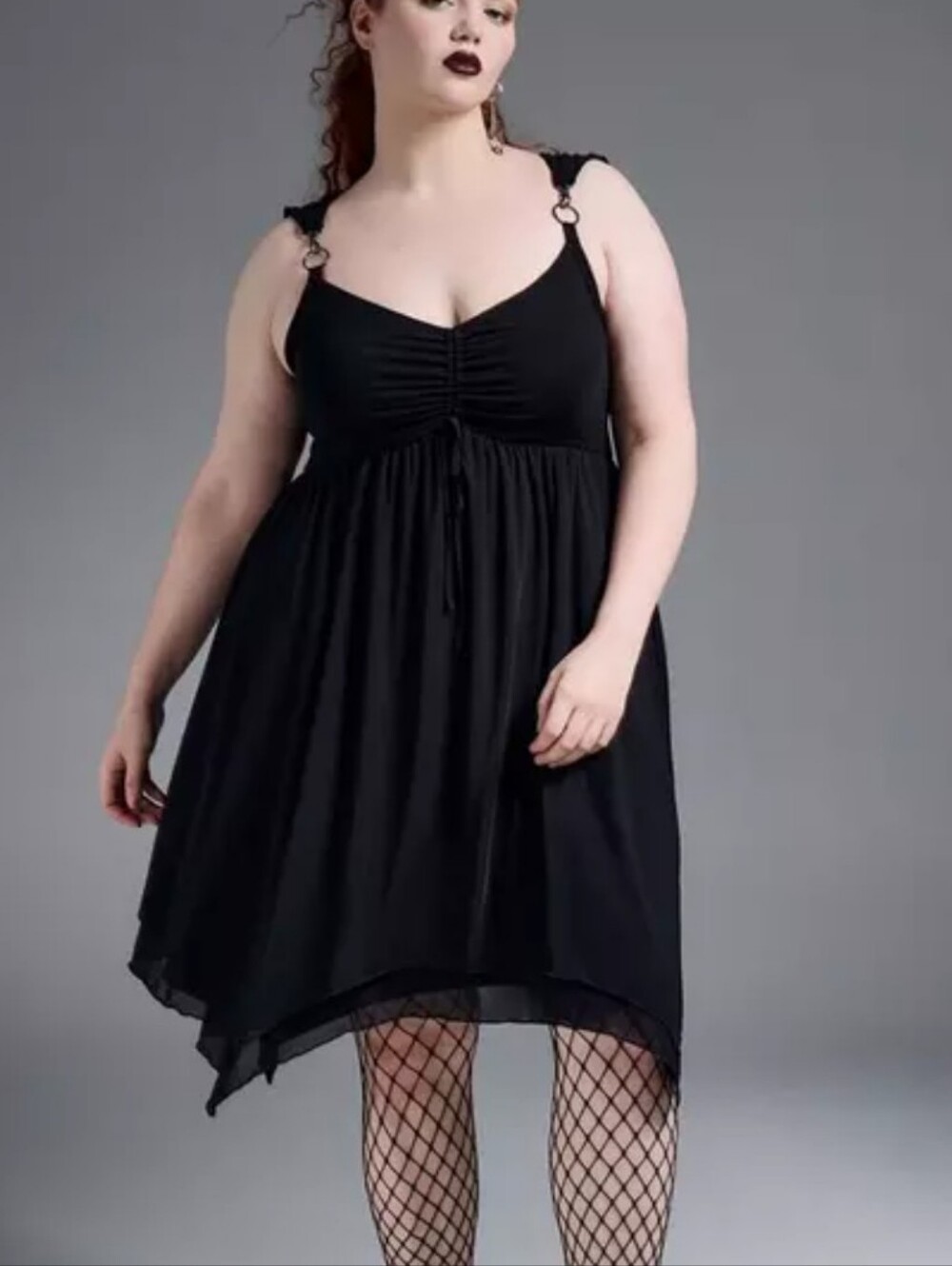New Torrid Nightfall Black Asymmetrical Dress 0 0X